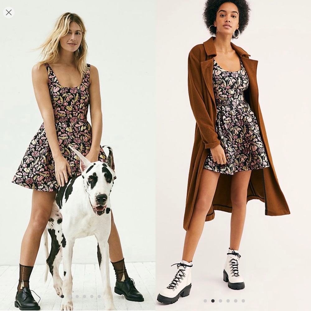 Free people Sparkle Deluxe Mini Black Dress M